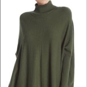 Joseph A Turtleneck Poncho Sweater